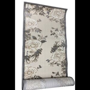Nourison 2'2" x 7'6" Rose Garden Indoor/Outdoor Rug Ivory Beige